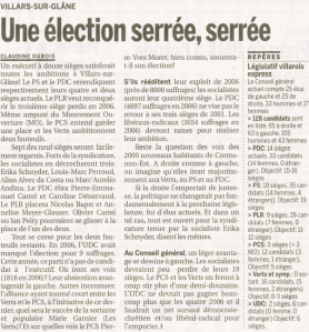 La Lib - 20110312 - Une élection serrée